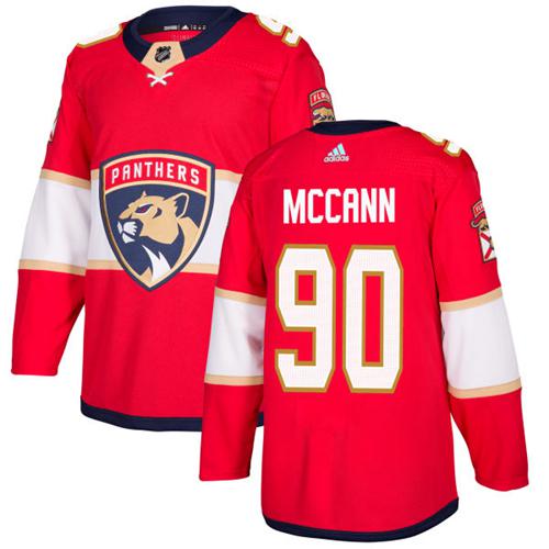 Adidas Men Florida Panthers 90 Jared McCann Red Home Authentic Stitched NHL Jersey